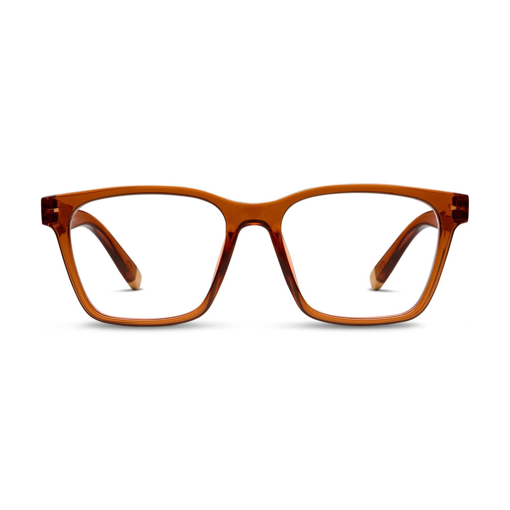 Peepers by PeeperSpecs Men's Wilder Square Reading Glasses, Brown, 1.50 + 1.5