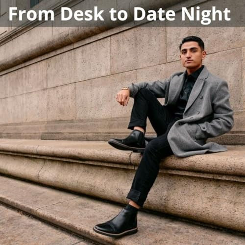 Deer Stags Men's Chelsea Boot 10.5 Wide Redwood/Dark Brown