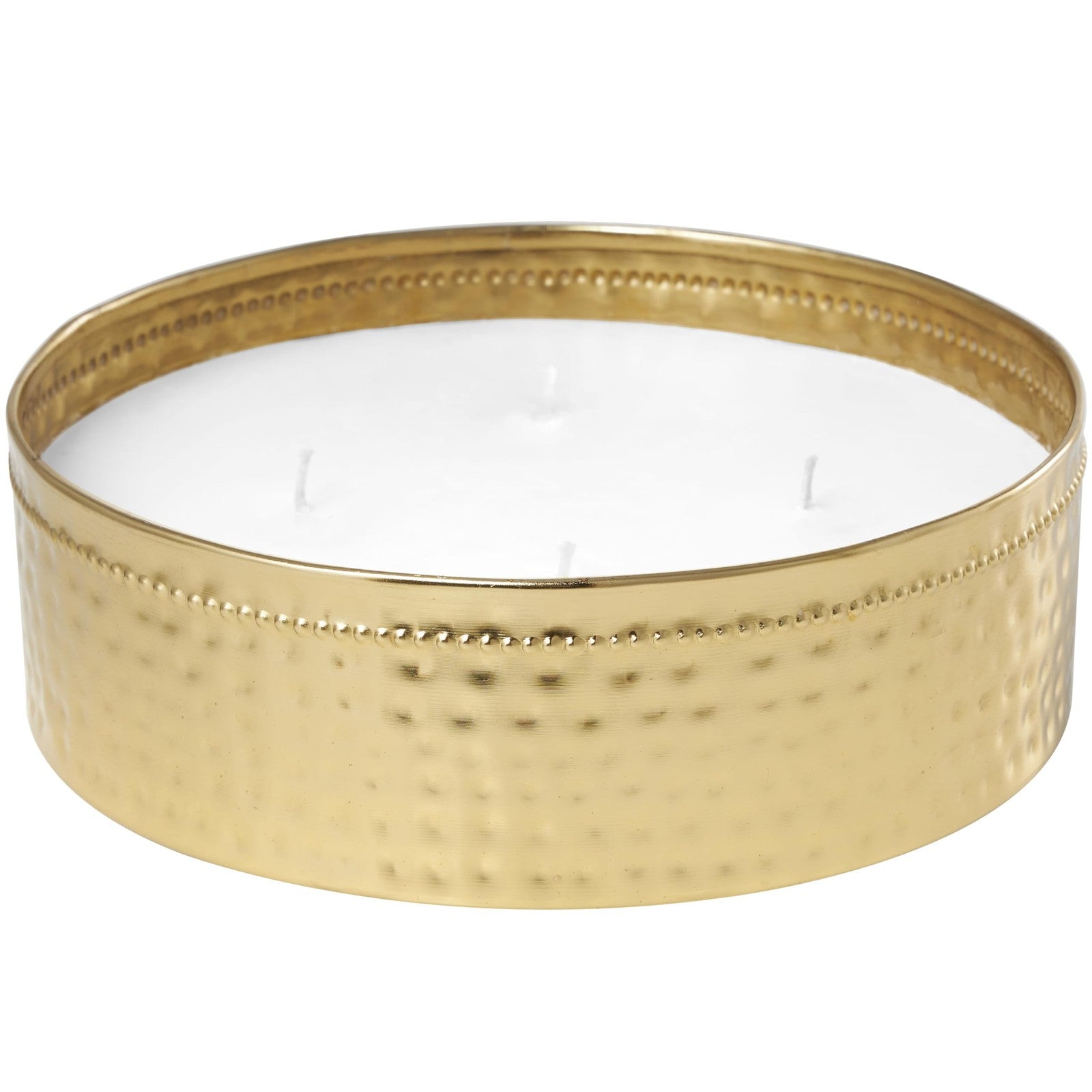 60 oz Jasmine Scented Candle 4 Wick Gold Metal Decorative Candle