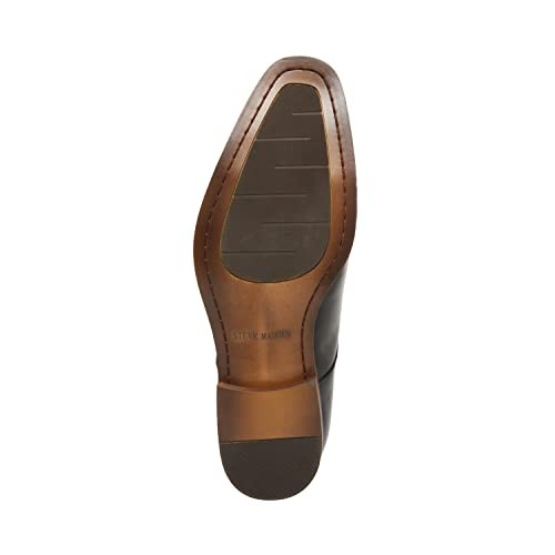 Steve Madden Men's Teon Monk-Strap Loafer, Black Leather, 11