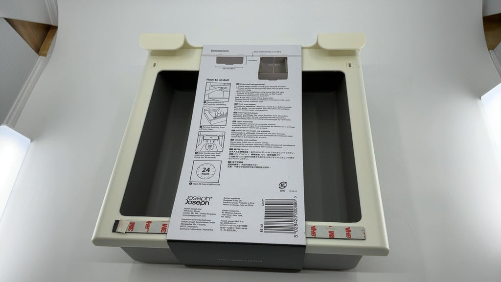 CupboardStore Under Shelf Drawer Organizer, Gray/White, Space Saving