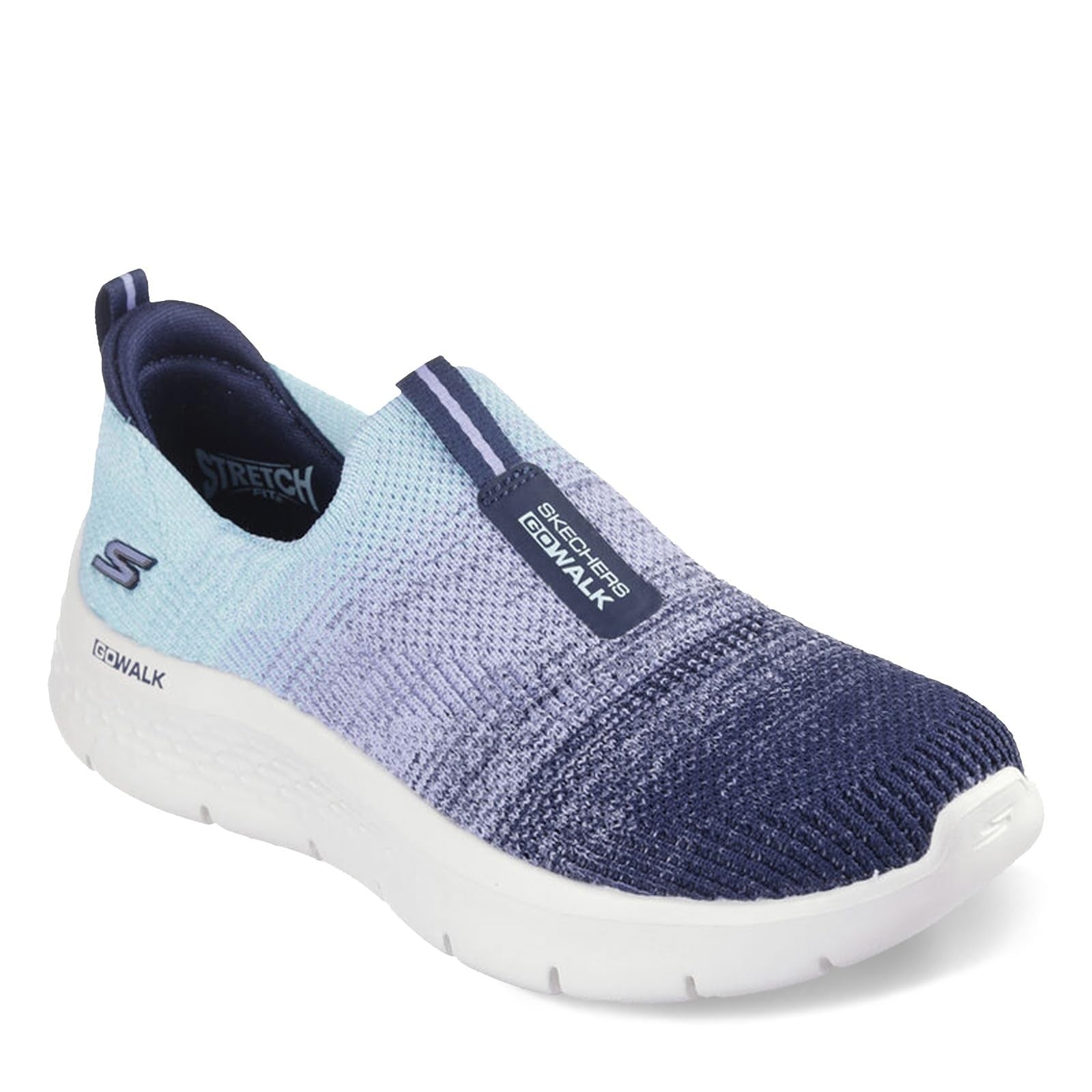 Skechers Women's Go Walk Flex Cali Sunset Sneaker, Navy/Aqua, 13