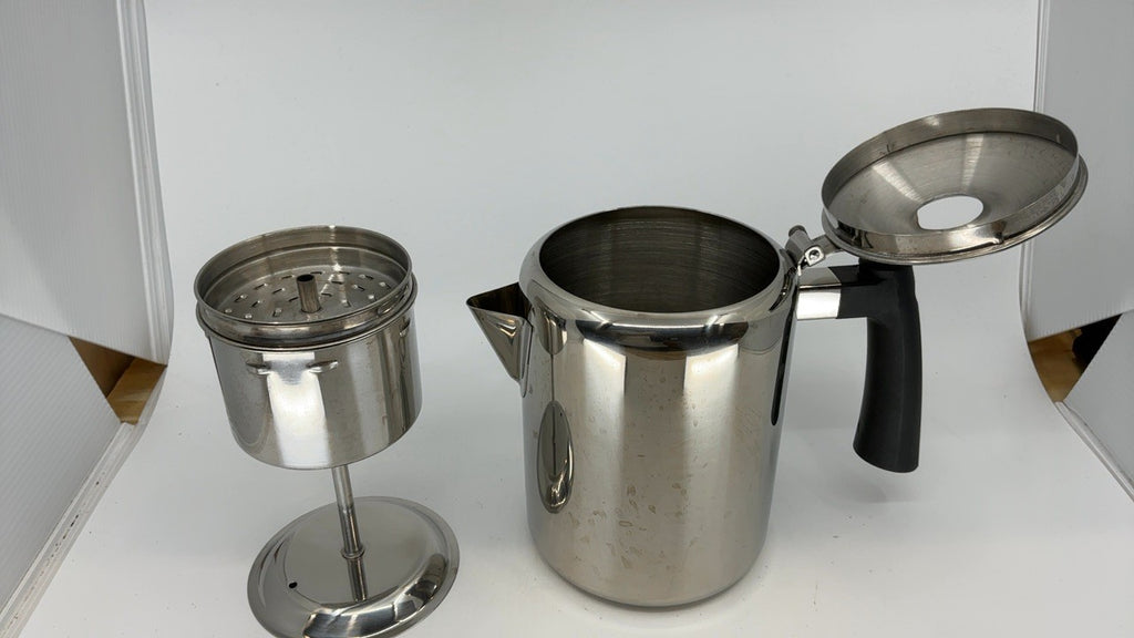 Cook N Home 8-Cup Stainless Steel Stovetop Coffee Percolator Pot Kettle, Tea