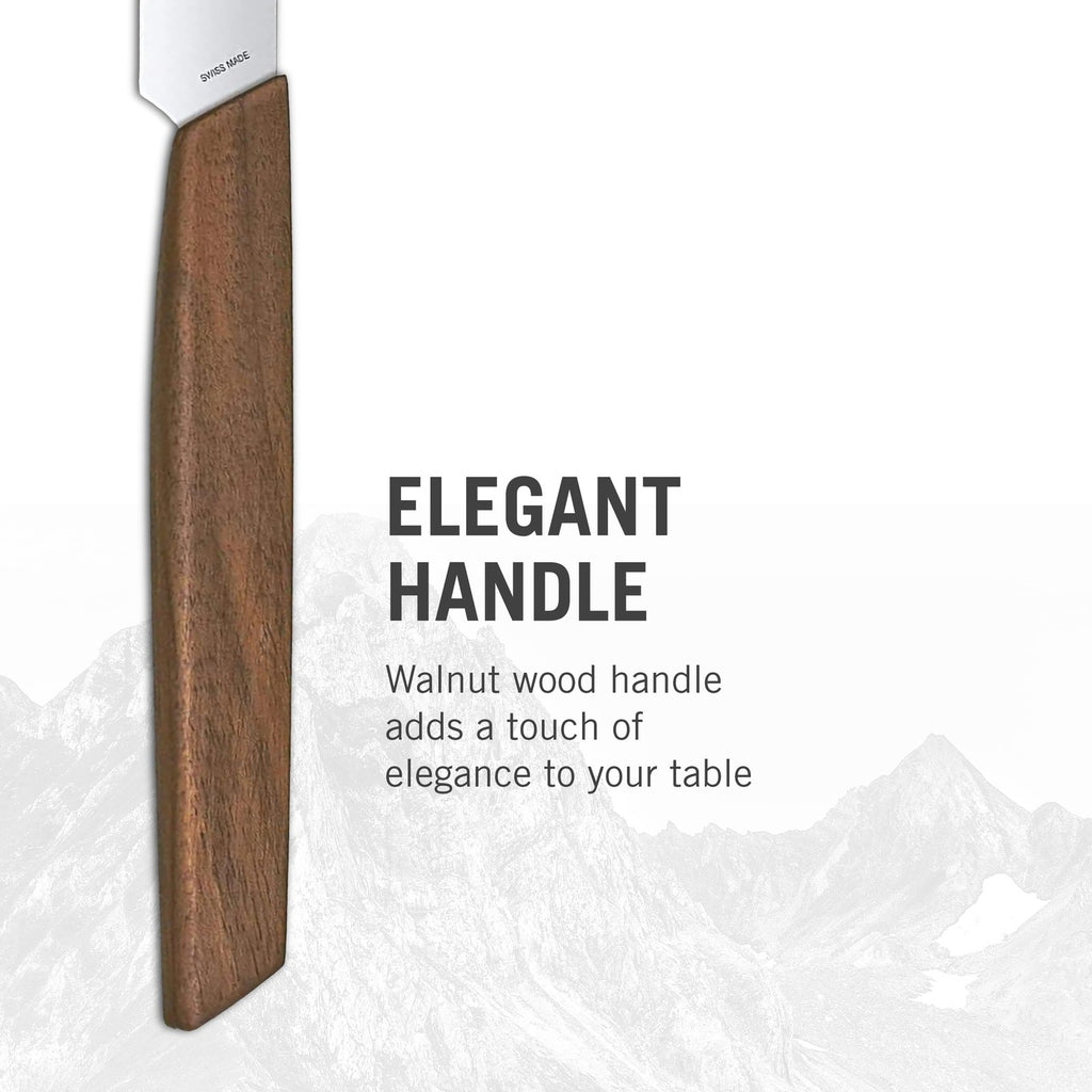 Victorinox Swiss Modern 2-Piece Steak Knife Set, 5in, Walnut Handles