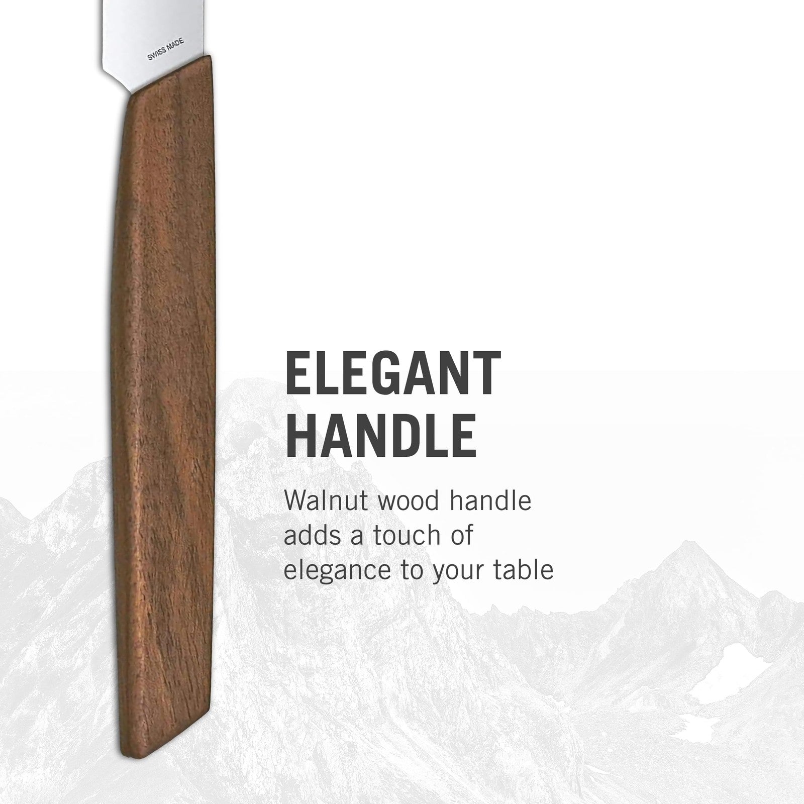 Victorinox Swiss Modern 2-Piece Steak Knife Set, 5in, Walnut Handles