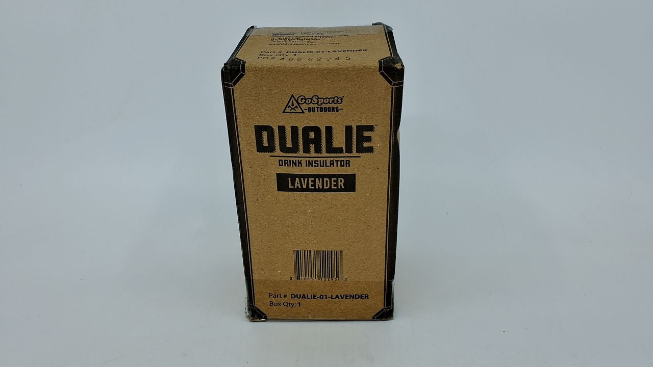 DUALIE 3-in-1 Insulated Can Cooler, 12 oz, Slim Cans, Bottles - Lavender