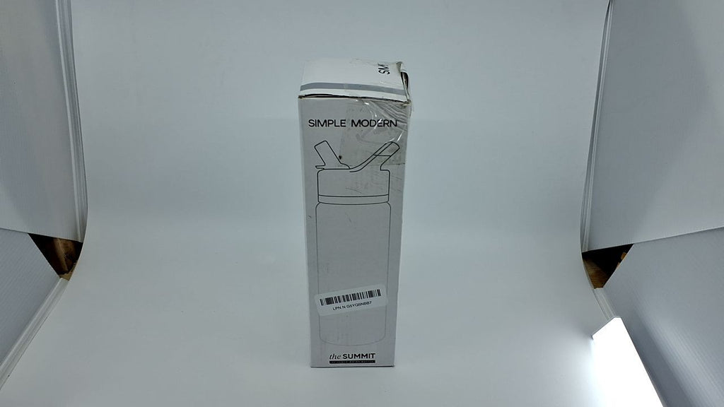 22oz Ice Gray Stainless Steel Water Bottle w/ Straw Lid - Summit Collection