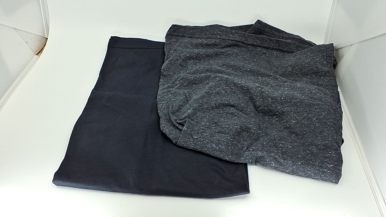 Short Sleeve T-Shirts for Men, Slim-Fit, 2-Pack, Black/Charcoal Heather, M