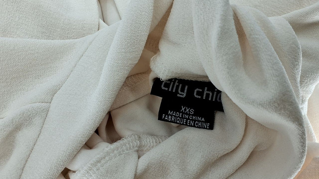 City Chic Women's Plus Size Dress-Wrap Neck, Cream