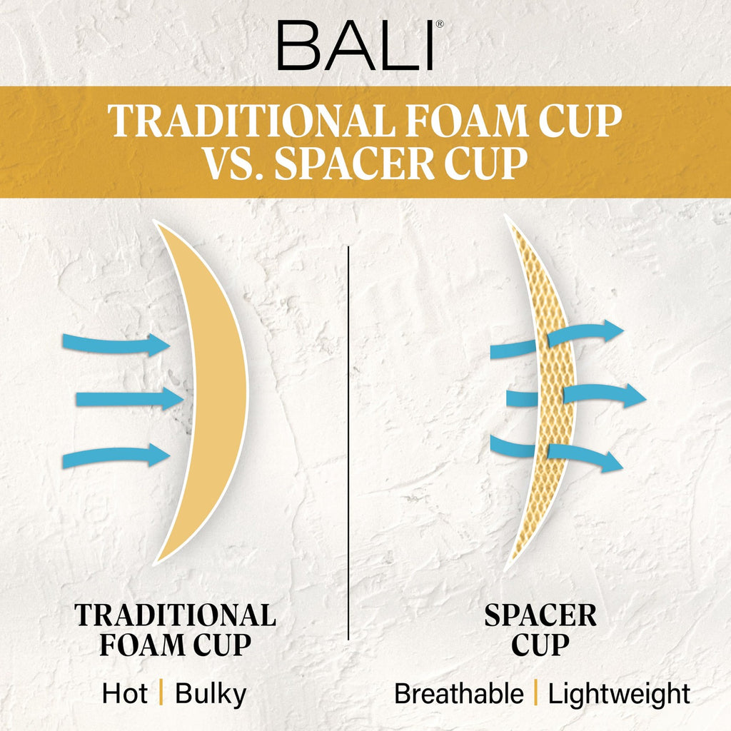 Bali Women's One Smooth U Ultra Light Illusion Neckline Underwire Bra, Nude,34C