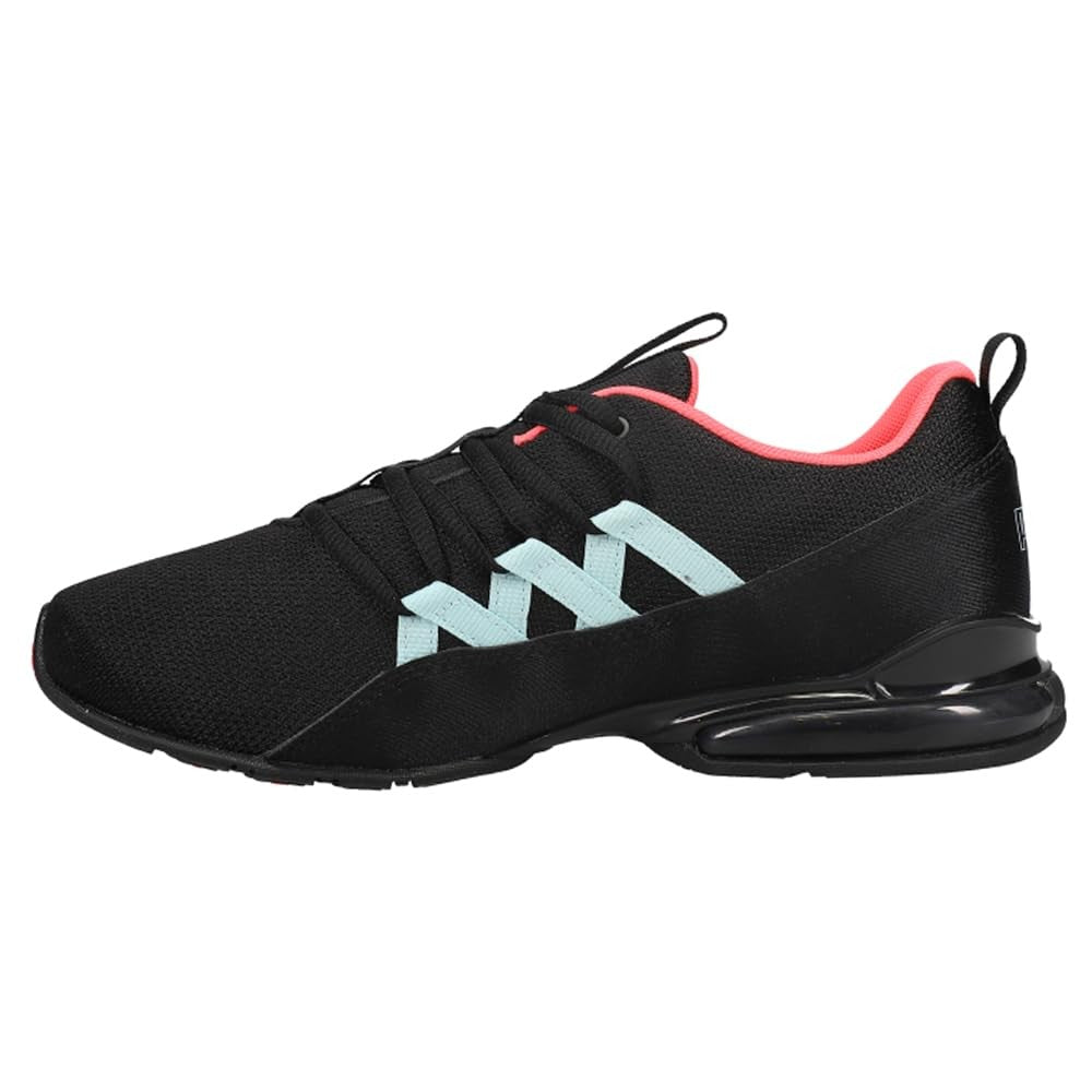 PUMA Women's RIAZE PROWL Sneaker, Puma Black-Ignite Pink-Aquamarine, 10