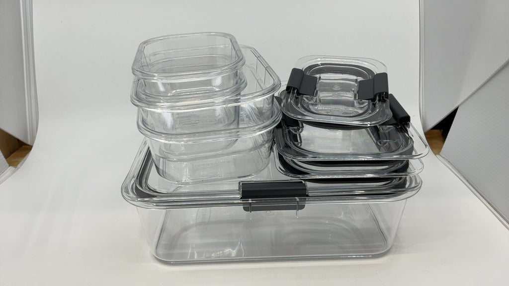 Rubbermaid Brilliance Food Storage Set of 5, BPA-Free, Leak-Proof Containers
