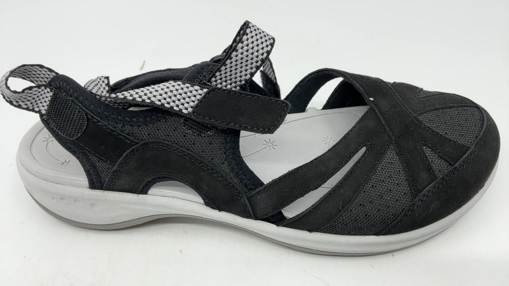 Easy Spirit Esplash Women's Sandal, 10 B(M) US, Black-White