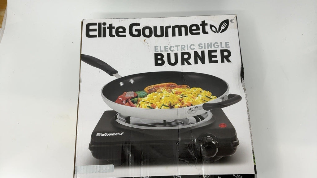 Coiled Electric Hot Plate, Elite Gourmet ESB100B, Black, Temperature Control