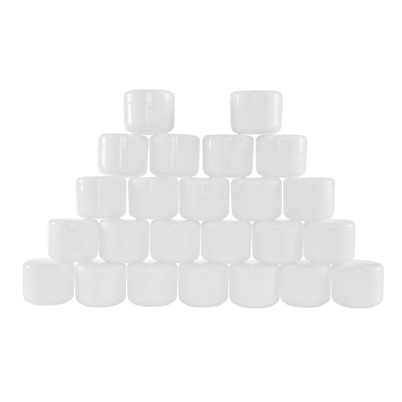 Stalwart 75-STO2003 White 2 Ounce Plastic Jar Containers