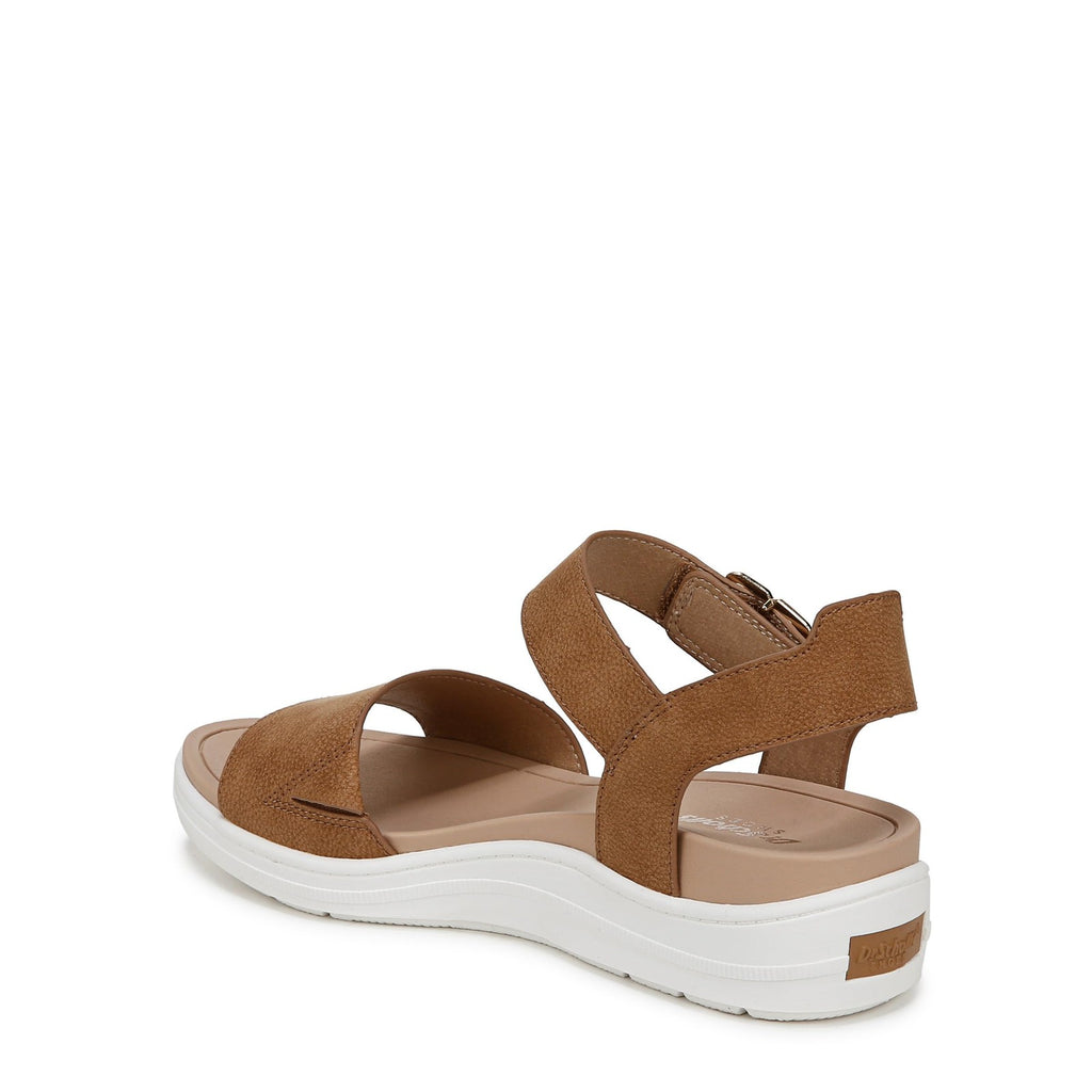 Dr. Scholl's Shoes Shoes Womens Time Off Sky Sandal Honey Brown Smooth 9.5 M