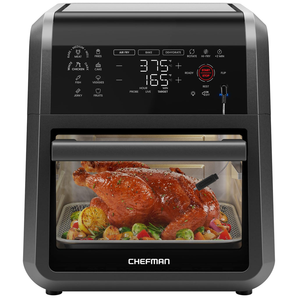 Chefman 12 Quart 5-in-1 Air Fryer w/ Smart Thermometer - Black