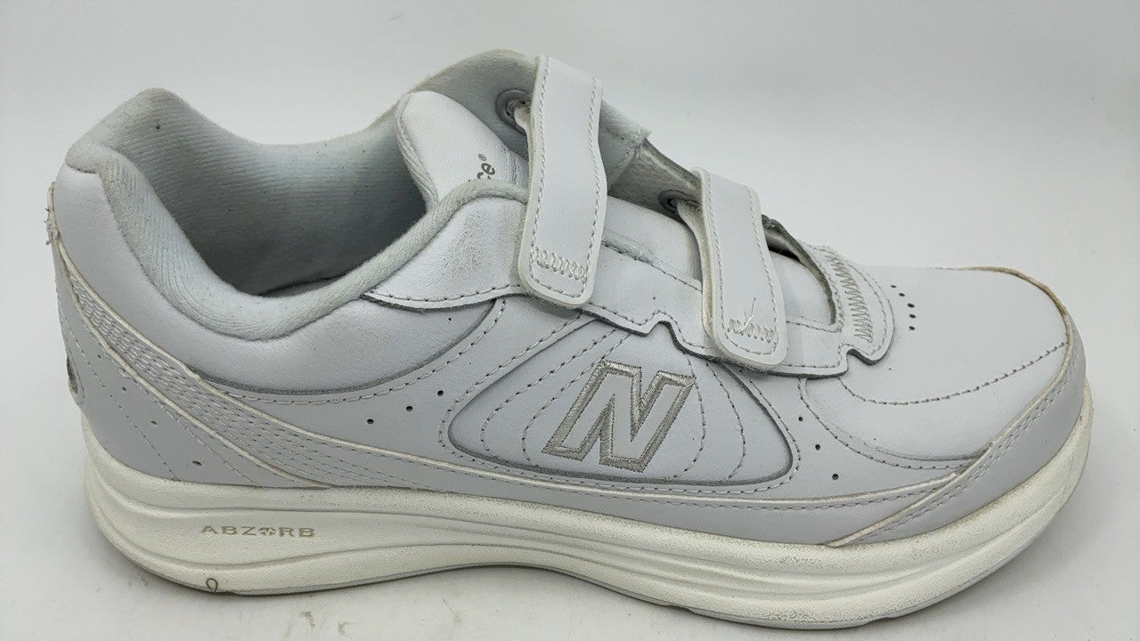 New Balance Men's 577 V1 Hook and Loop Shoe, White/White, 7