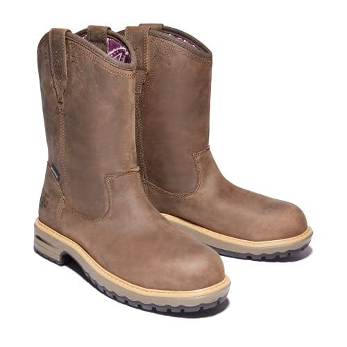 Timberland PRO Women's Ashlar Pull On Alloy Safety Toe Waterproof, Turkish Coffe