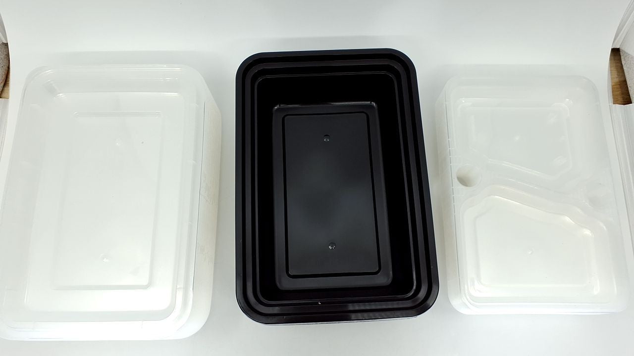 20 Pack Meal Prep Containers, 3 Compartment Bento Box, Microwave Safe