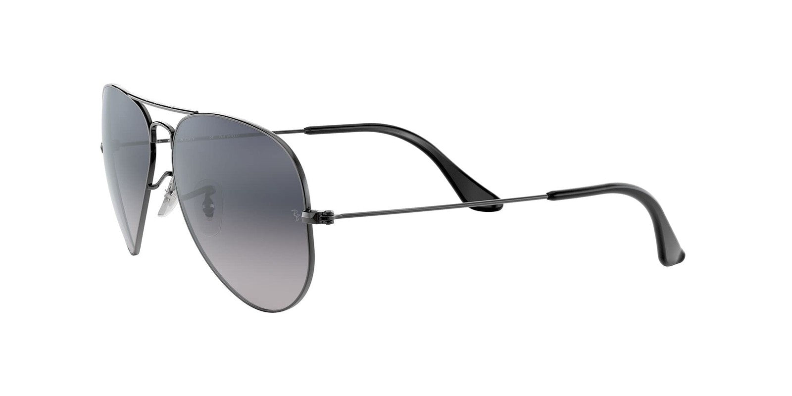 Ray-Ban RB3025 Aviator Sunglasses Gunmetal Polarized Blue Gradient 58mm