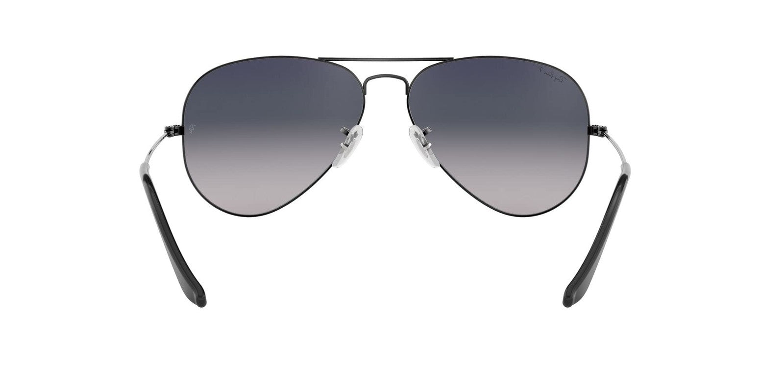 Ray-Ban RB3025 Aviator Sunglasses Gunmetal Polarized Blue Gradient 58mm