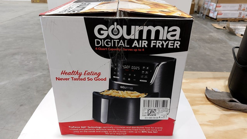 Gourmia 4-Quart Digital Air Fryer with 12 One-Touch Presets, GAF414, Black