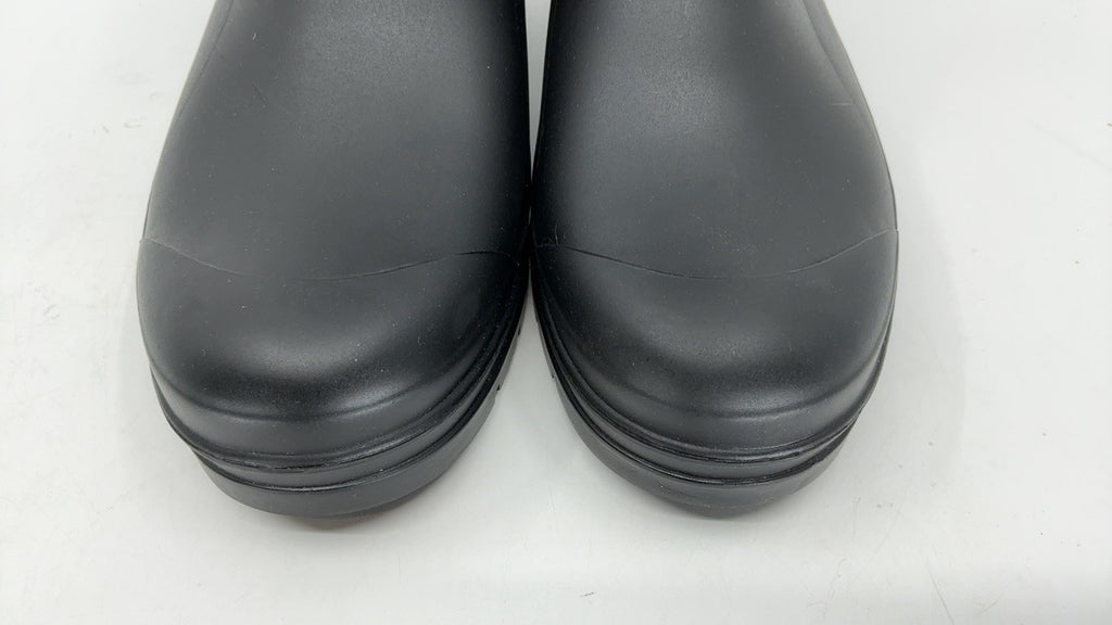 Women's Size 6 Black Rain Boots - Lightweight & Waterproof Chelsea Design