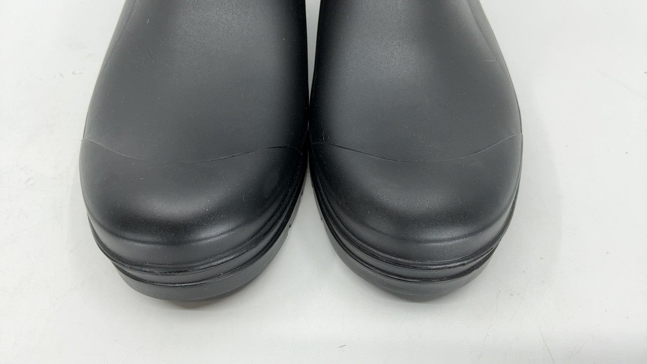 Women's Size 6 Black Rain Boots - Lightweight & Waterproof Chelsea Design