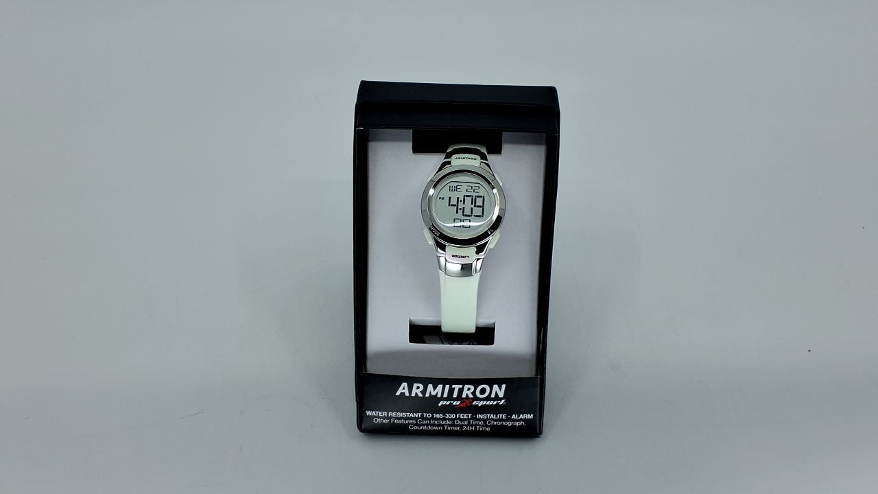 Armitron Sport Women's Digital Chronograph Resin Strap Watch, 45/7012
