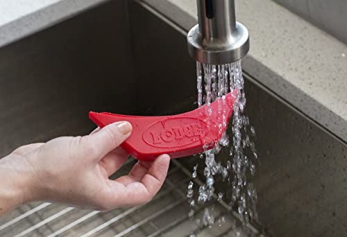 Heat Resistant Silicone Handle Holder - Lodge, Red, 450°F, Dishwasher Safe