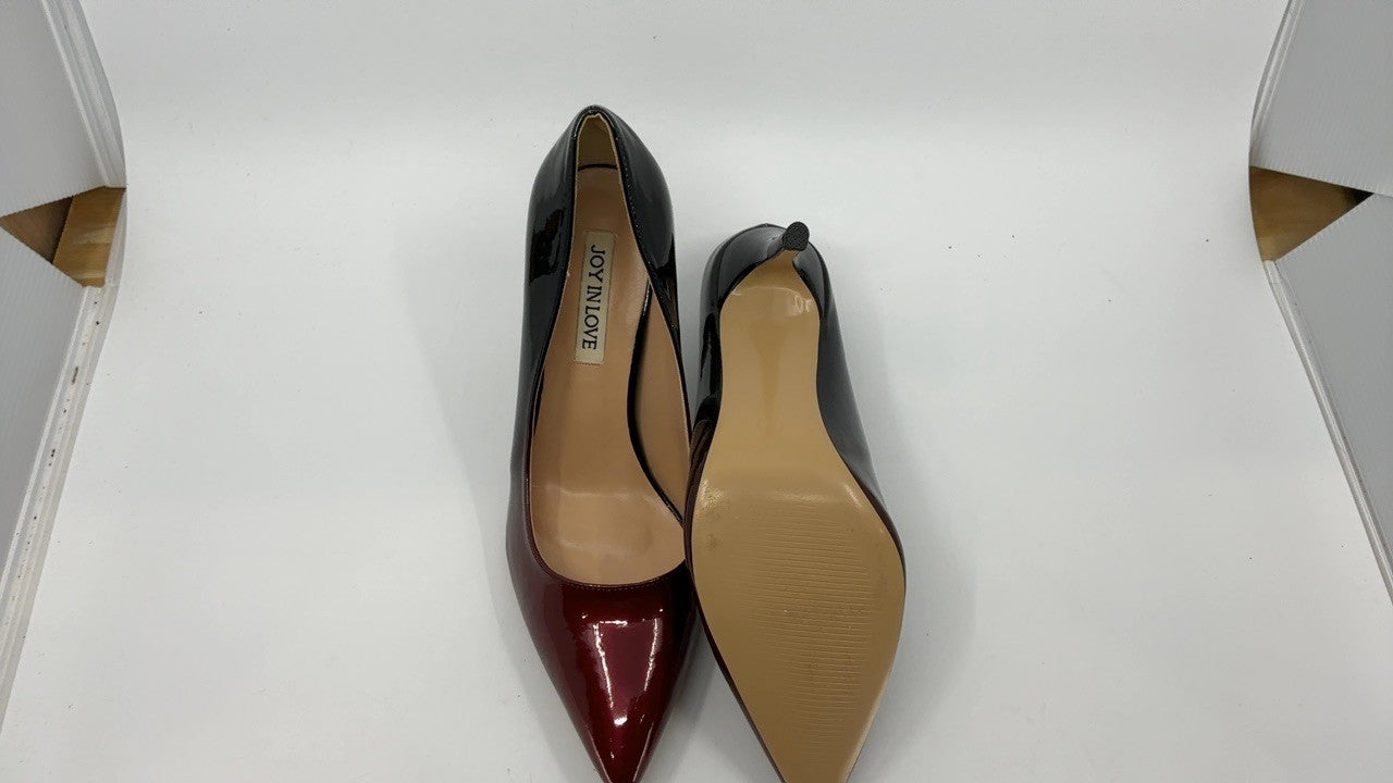 Women’s 3.5" High Heel Pointy Toe Stiletto Pumps Wine Black Size 8