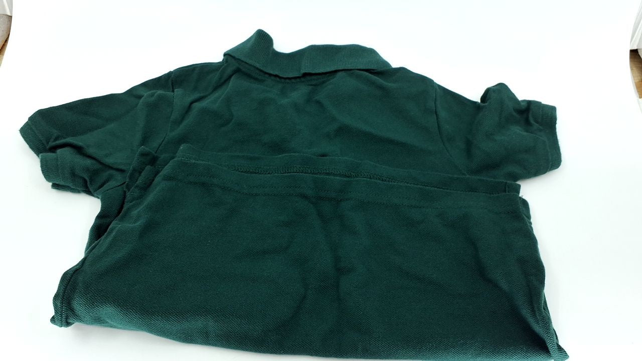 Toddler Short Sleeve Polo Shirt, Spruce Shade, Size 5T
