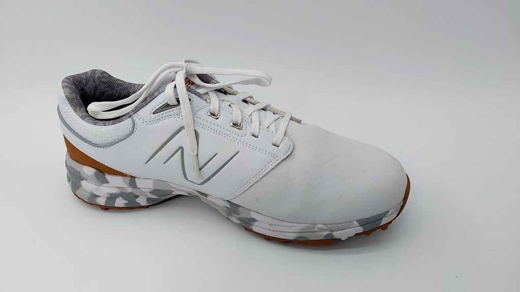 New Balance Men's Brighton Golf Shoe, White, 12 X-Wide
