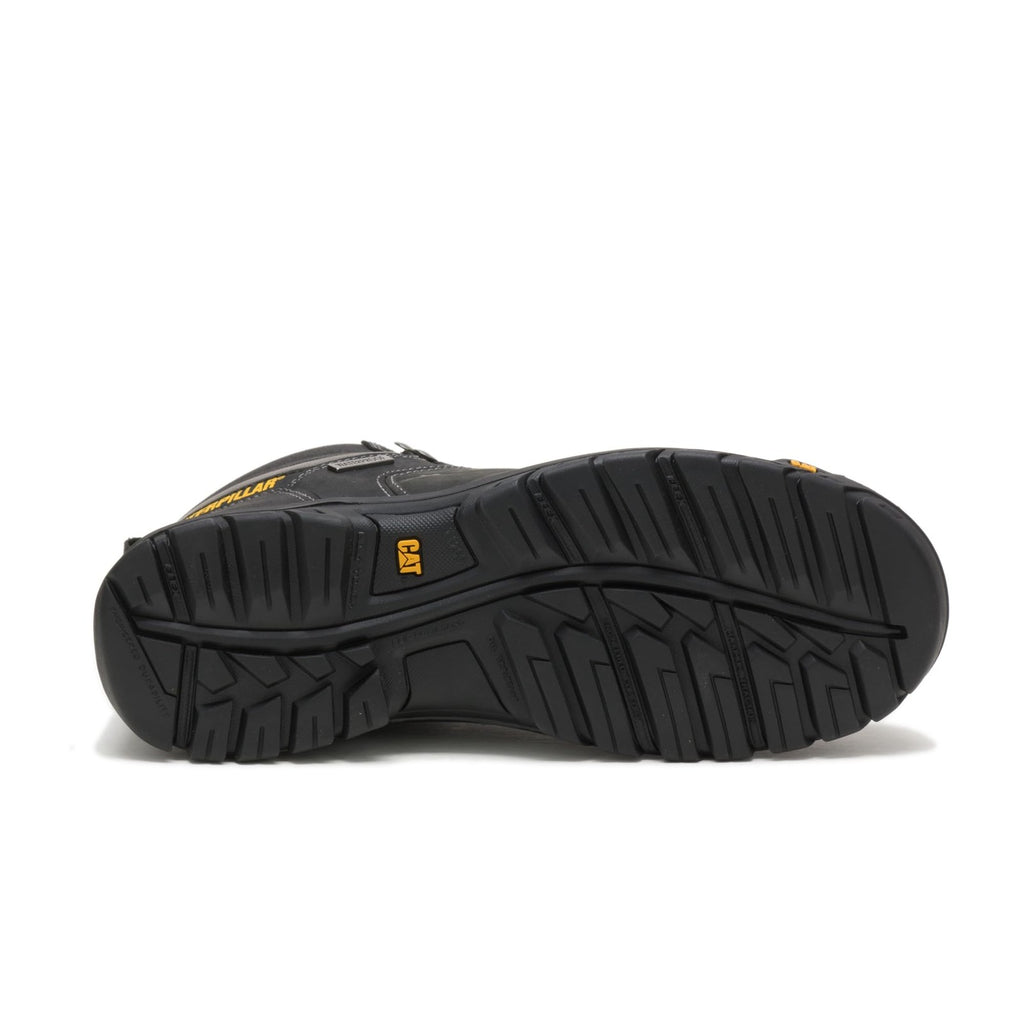 Cat Footwear Men's Threshold Waterproof Steel Toe, Black, 8.5