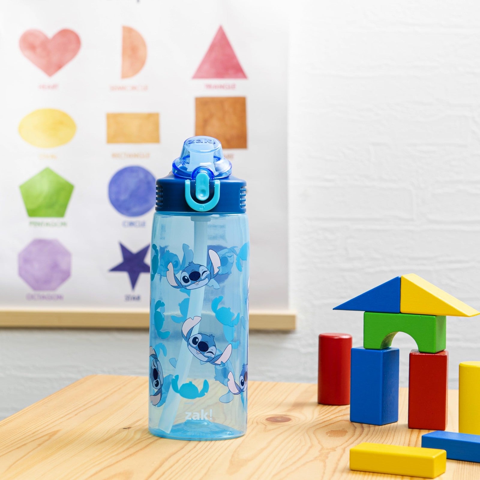Zak Designs 25oz Disney Water Bottle - Stitch, Leak-Proof & Portable