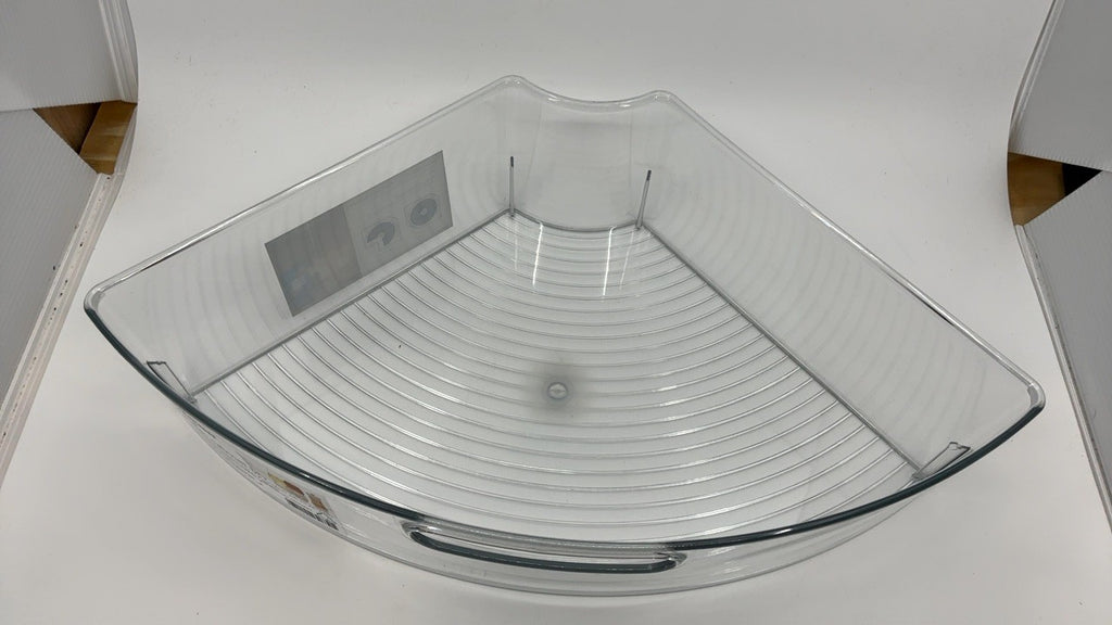 Clear 1/4 Wedge Lazy Susan Organizer Bin - Kitchen Storage
