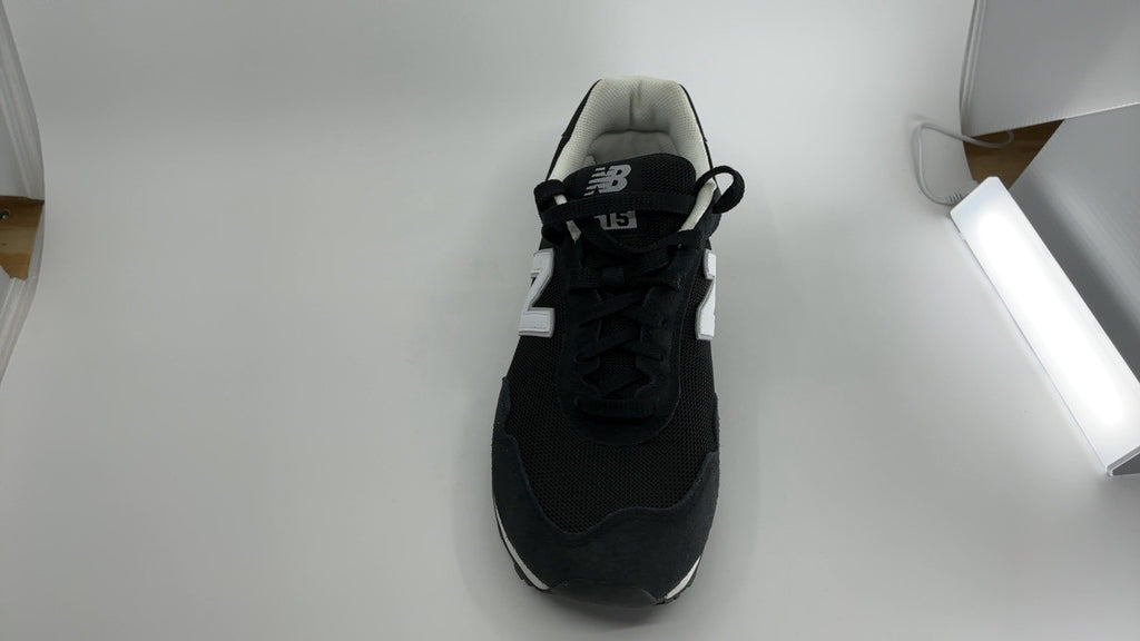 New Balance Men's 515 V3 Sneaker, Black/White/Aluminum Grey, 9 X-Wide