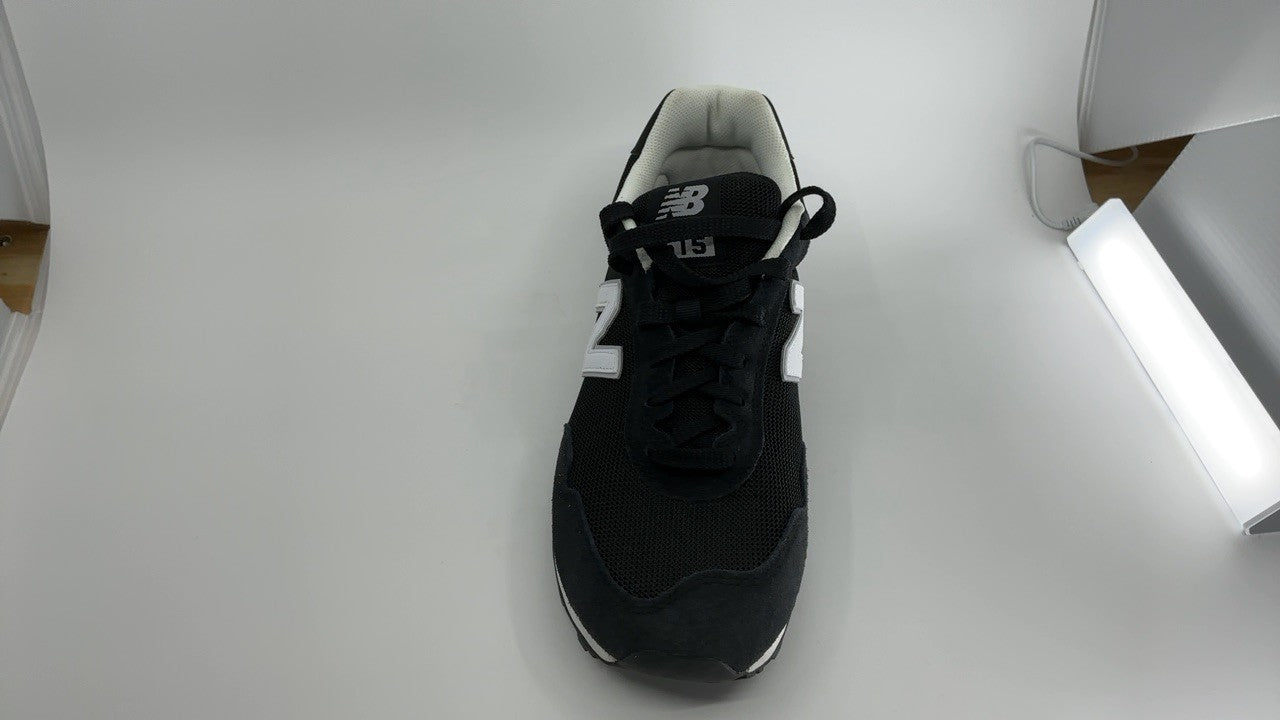 New Balance Men's 515 V3 Sneaker, Black/White/Aluminum Grey, 9 X-Wide
