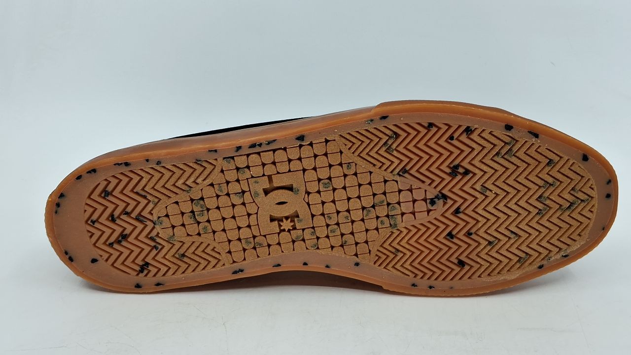 DC mens Manual Skate Shoe, Black/Gum, 12 US