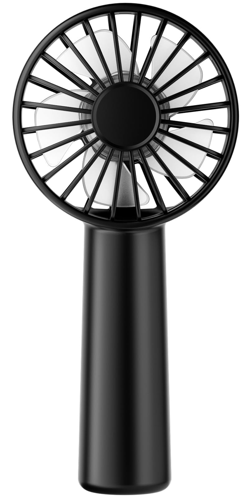 Mini Hand Fan, 1800mAh, USB Rechargeable, Personal Makeup Fan, Black