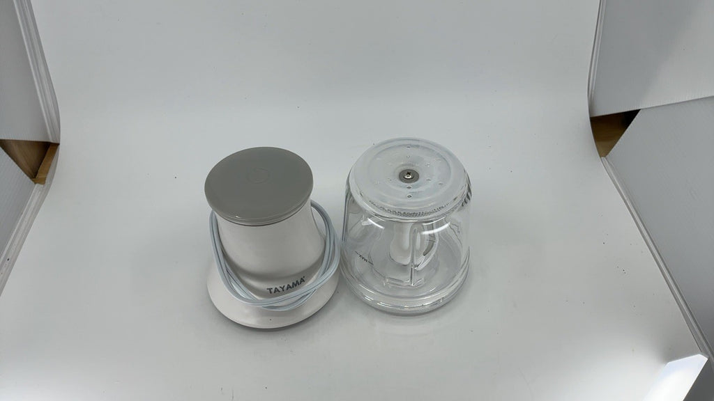 TAYAMA 2.5 Cup White 200W Mini Chopper 4-Layer Blade Food Processor, Medium