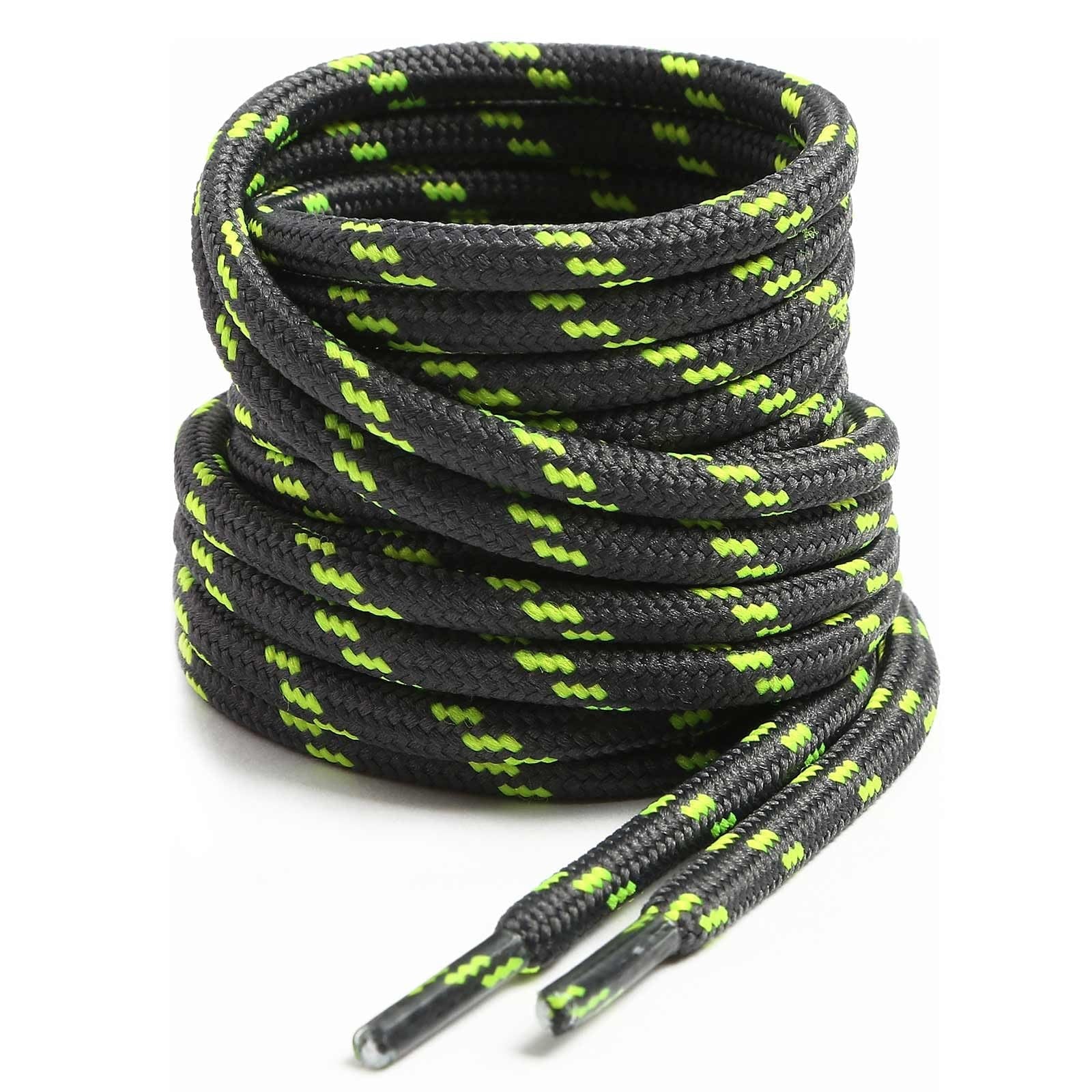 Heavy Duty 39 In Round Dark Gray Boot Laces for Hiking & Work Shoes