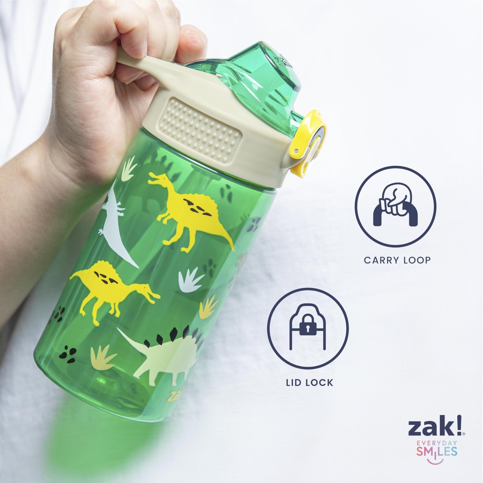 Bluey Kids Water Bottle 16oz w/ Straw & Leak-Proof Lid, Durable Plastic