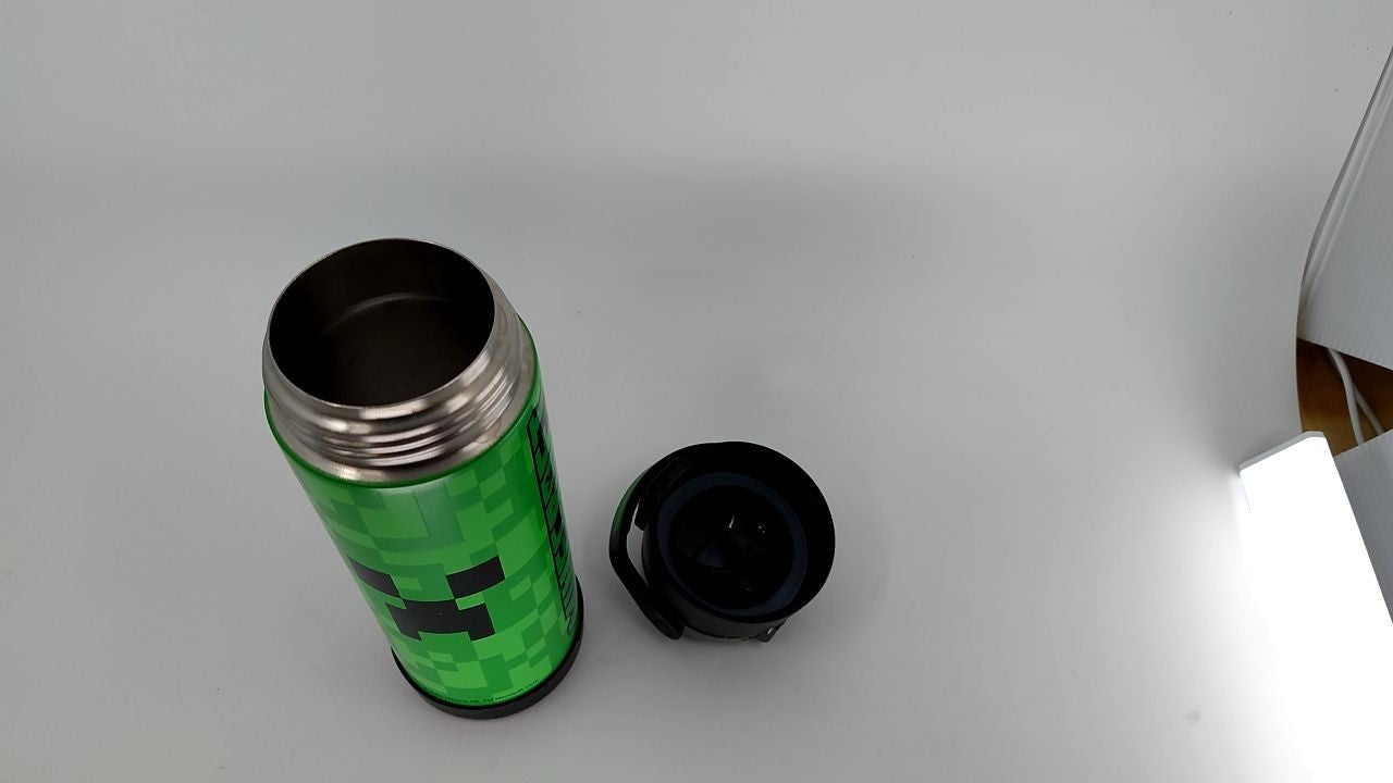 FUNtainer 16oz Stainless Steel Bottle, Vacuum Insulated, Minecraft