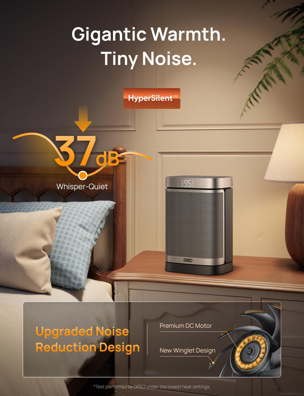 Dreo 1500W Portable Electric Space Heater w/ Remote & Oscillation