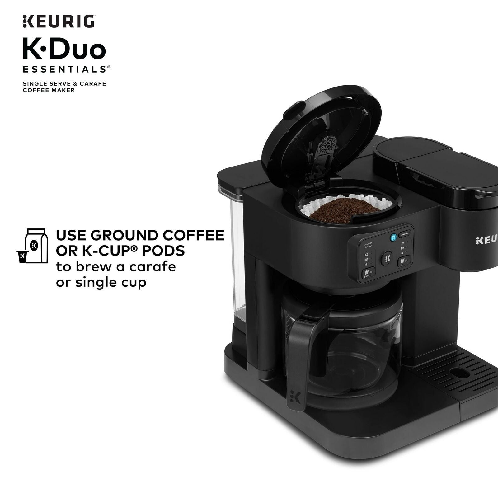 Keurig K-Duo Essentials Single-Serve & Carafe Coffee Maker Black