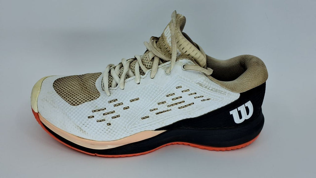 Rush Pro Ace Women's Pickleball Shoes 9.5 White/Black/Living Coral