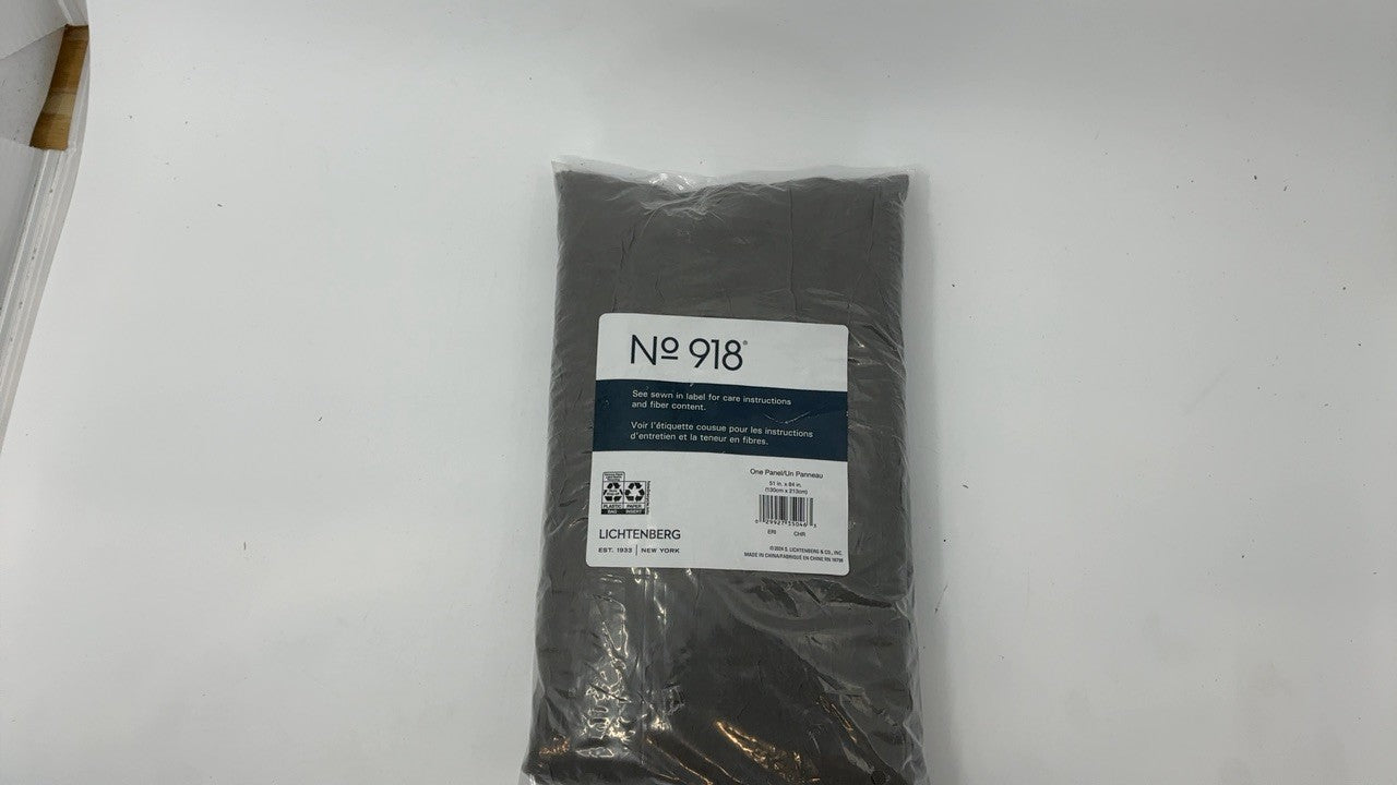 Erica Crushed Sheer Voile Curtain Panel 51" x 84" Charcoal Gray