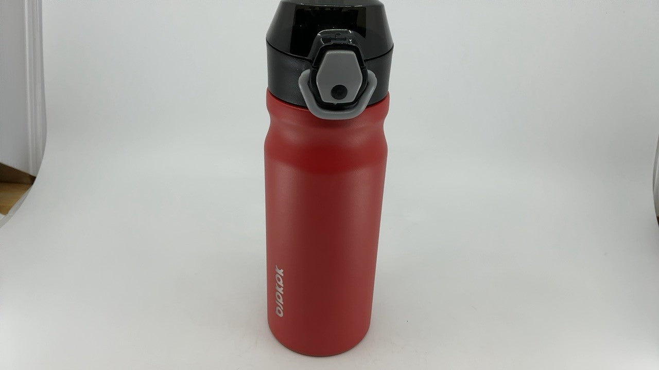 18oz BPA Free Water Bottle, Insulated Stainless Steel, Red, w/ Locking Lid